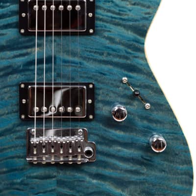 Grosh Guitars TurboJet Trans Aqua Blue image 4