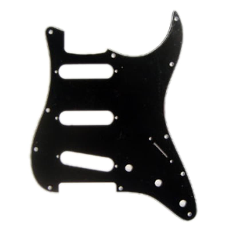 Fender Morn Style Pickguard Strat Black 3-Ply 11-Hole - Pickguard image 1