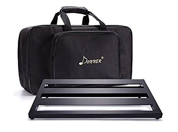 Donner Guitar Pedal Board Case DB-3 Aluminium Pedalboard 20'' x 11.4'' x  4'' with Bag 