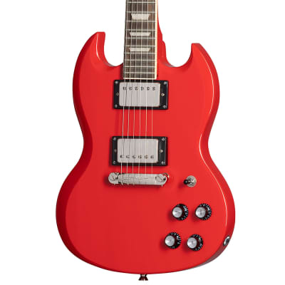 Epiphone Power Players SG Electric Guitar, Lava Red, With Gig Bag image 1