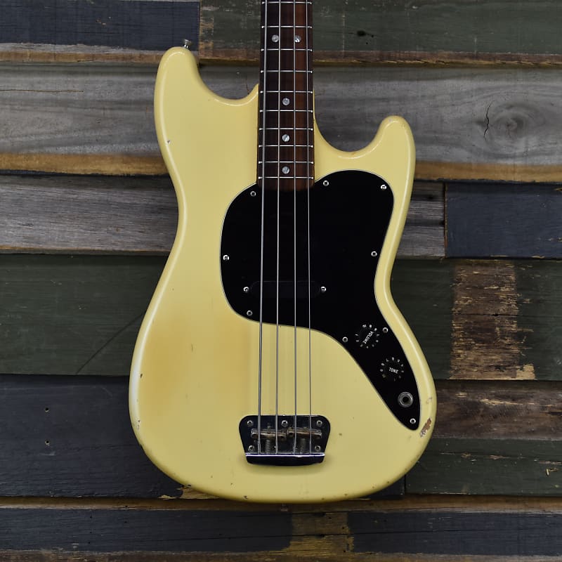Fender Musicmaster Bass 1978 Olympic White Reverb