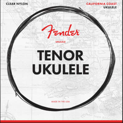 Fender California Coast Clear Nylon Tenor Ukulele Strings image 1