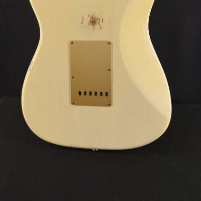 2022 Fender Custom Shop Limited Edition 55 Bone-Tone Strat in Aged Honey Blonde image 4