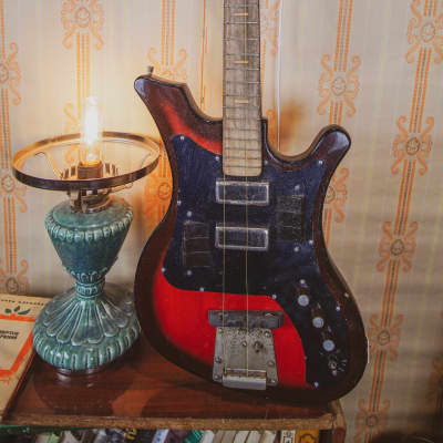 Aelita USSR Vintage Soviet Electric Guitar 335 Jaguar Strat Jazz image 2