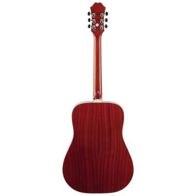 Epiphone Hummingbird Studio Acoustic-Electric Guitar, Faded Cherry image 6