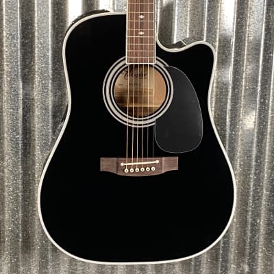 Takamine EF341SC Cutaway Acoustic Electric Guitar Black & Case Japan #0793 Used for sale