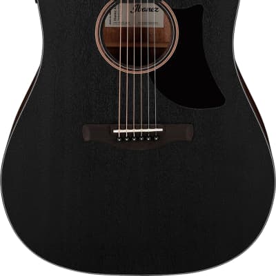 Ibanez AAD190CE Acoustic-Electric Guitar, Weathered Black Open Pore image 1