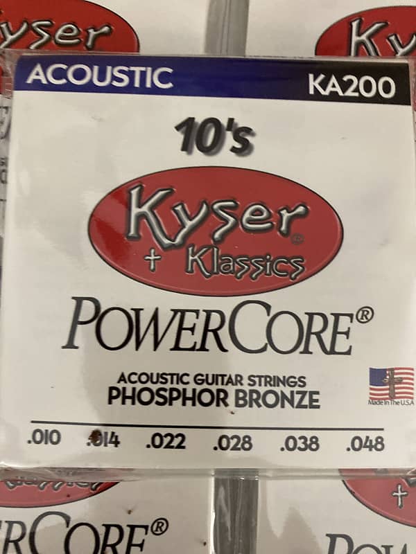 5 sets Kyser KA200 10 gauge acoustic guitar strings 2023 Reverb