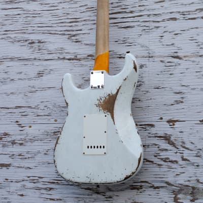 Fender Custom Shop 1963 Stratocaster  2022 Aged Olympic White - Heavy Relic image 25