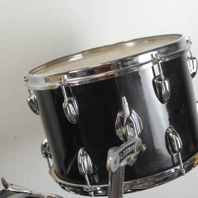 1965 Slingerland Gene Krupa Deluxe Black Sparkle Drum Set image 7