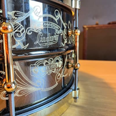 *Super Rare* Ludwig Black Beauty 100th Anniversary  | Hand Engraved | 1 of 100 image 11