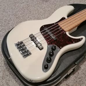 ベース Fender American Deluxe Jazz Bass V 1999 Fender American Deluxe Jazz Bass V Transparent Green 1999