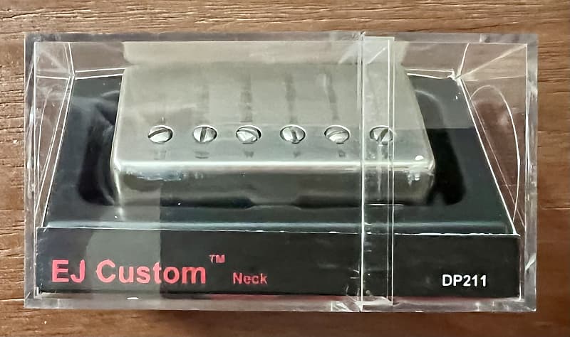 DiMarzio DP211 N8 EJ Eric Johnson Neck Guitar Pickup, 50mm, Worn Nickel  Cover