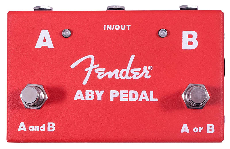 Fender Guitar Amplifier Amp Switcher Footswitch ABY Stomp Box Pedal, Red image 1