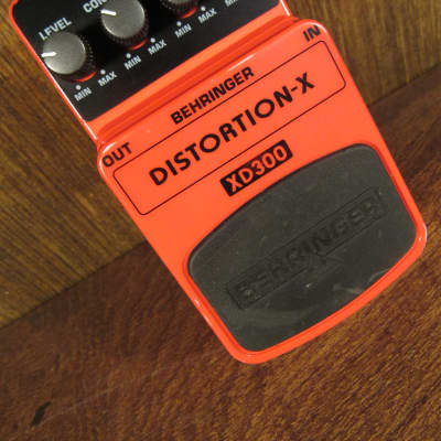 Behringer XD300 Distortion X Red Effects Pedal for sale