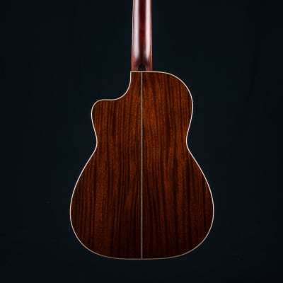 Huss and Dalton FS-41 African Mahogany and Bearclaw Italian Spruce with Paua Pearl NEW image 3