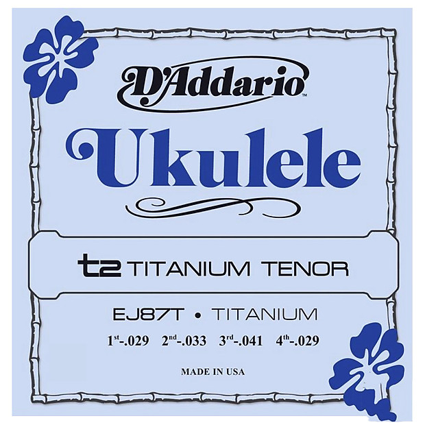 D'Addario EJ87T Titanium Ukulele Strings Tenor image 1