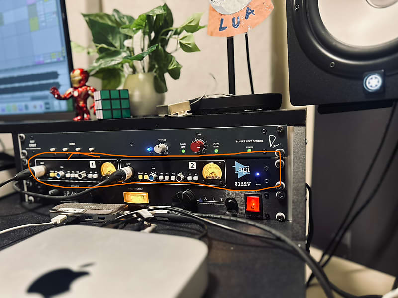 API 3122V 2-Channel Microphone Preamp 2022 - Present - Blue image 1