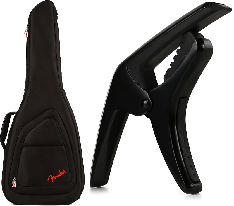 Fender FE620 Electric Guitar Gig Bag Black Bundle with Reverb