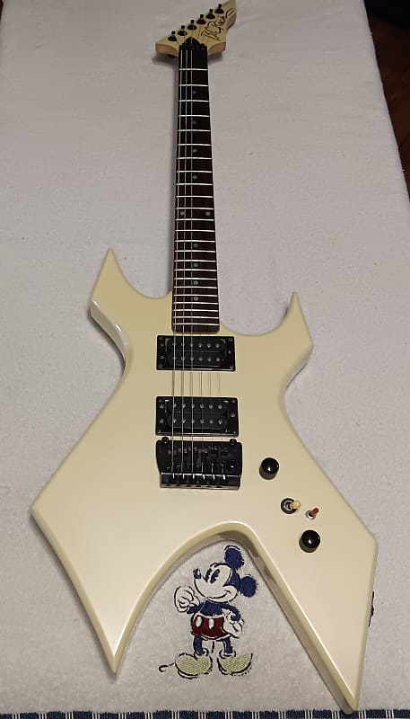 B C Rich Platinum Series Warlock 1980s Cream Pearl Reverb