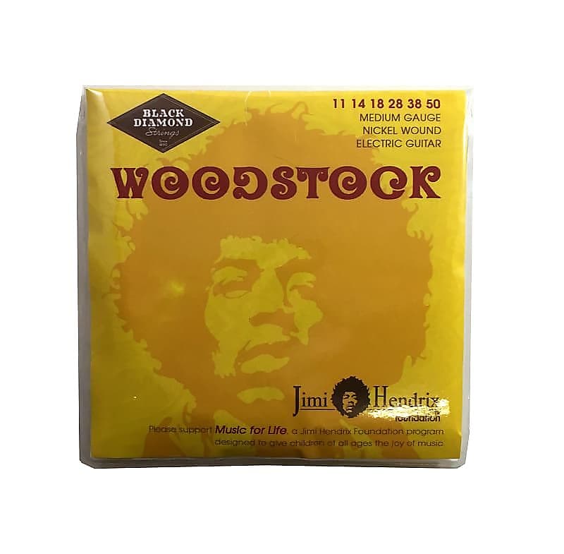 Black Diamond Guitar Strings Woodstock Electric Medium 11 50