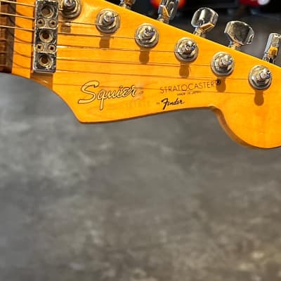 1987 MIJ Squier Stratocaster - Red image 5