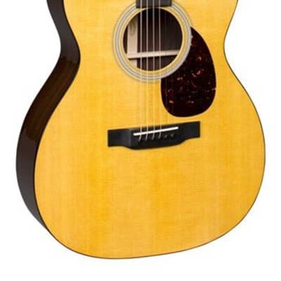 Martin OM-21 OM-Body Acoustic Guitar with Hardshell Case image 1