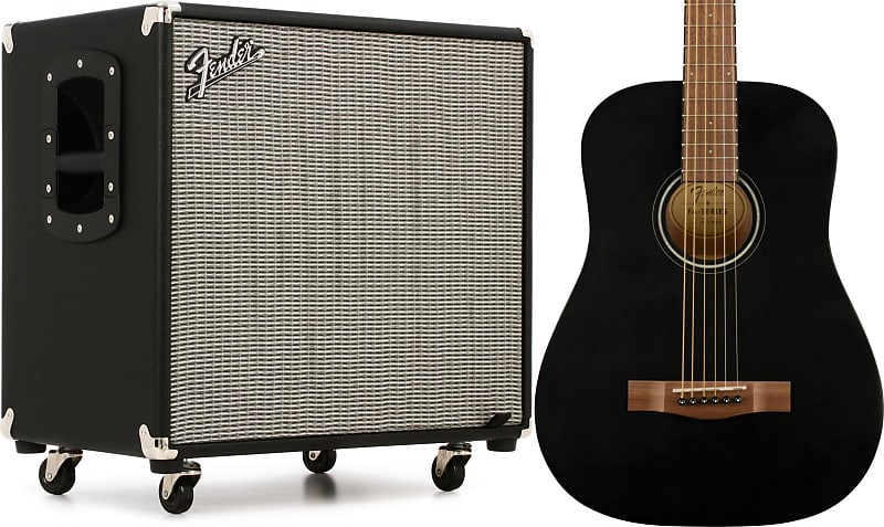 Fender Rumble 115 1x15 300 Watt Bass Cabinet Bundle With Reverb