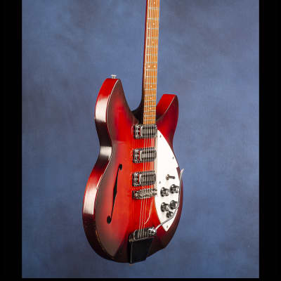 Rickenbacker 1998 RM (three pickups with vibrato) 1966 - Autumnglo (shaded with red and black) image 9