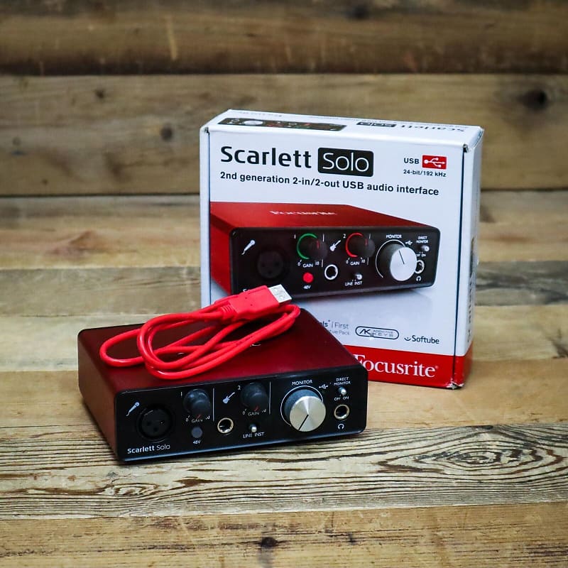 Focusrite Scarlett Solo (2nd Gen) USB Audio Interface U184401 Used image 1