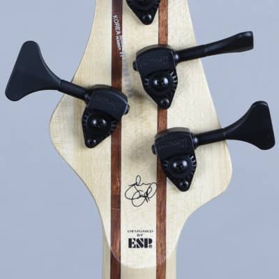 ESP LTD John Campbell JC-4FM Signature Electric Bass See Thru Black Satin Sides image 8