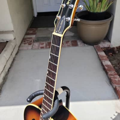 Gretsch Rare Gretsch historic series round neck Resonator acoustic guitar G3170  2000 ish Sunburst image 5