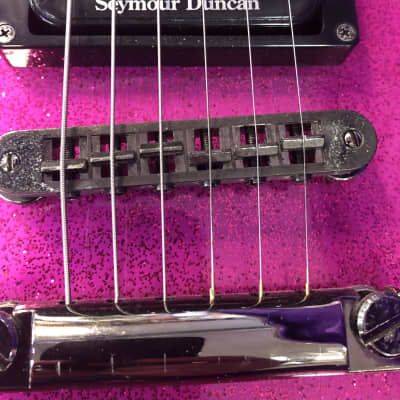 Daisy Rock Atomic Pink Rock Candy with Seymour Duncan Dimebucker, Strap & Case - Pre Owned image 7