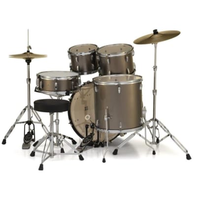 Pearl Roadshow 5 pc Set w/Hardware & Cymbals Bronze Metallic RS525SC/C707 image 9