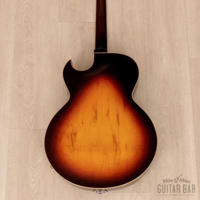 1968 Gibson ES-175 D Vintage Archtop Electric Guitar Sunburst w/ Pat # Pickups, Case image 3