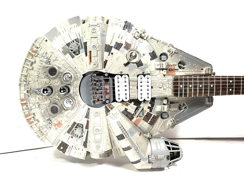 Millennium Falcon Star Wars electric guitar made from an old toy The Rebel 2023 - Plastic image 1