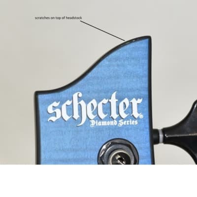 Schecter C-5 GT Bass Satin Trans Blue B-Stock 0276 image 9