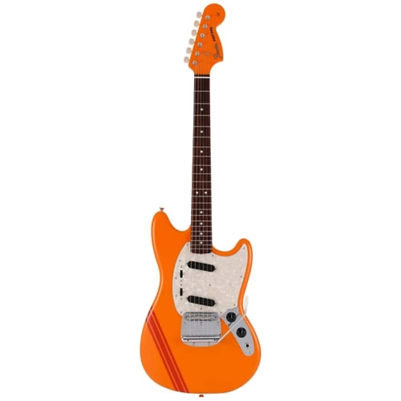 Fender Japan Traditional II 60s Mustang Electric Guitar, RW FB, Competition  Orange