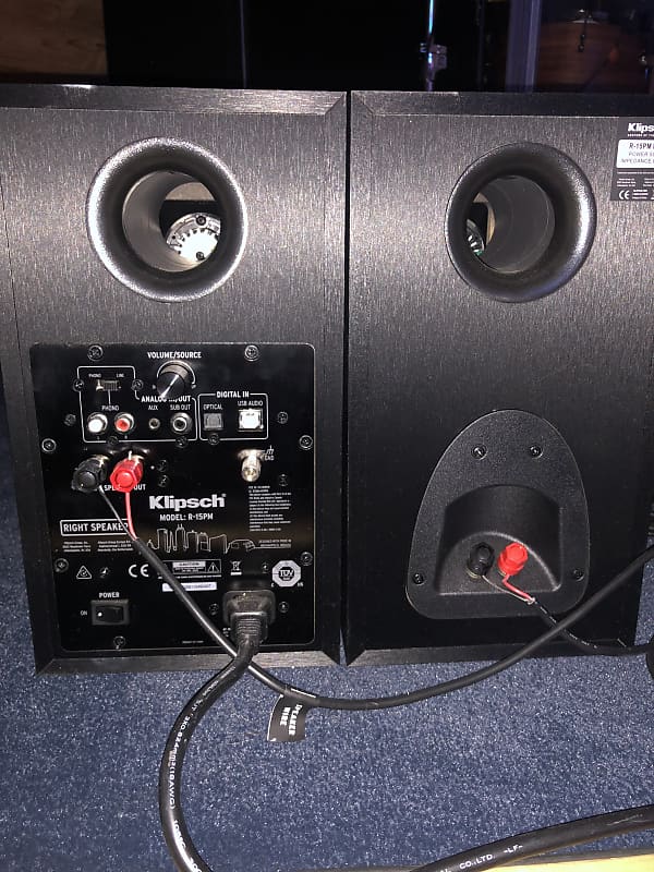 Klipsch R-15PM Powered Monitor - Black (Pair)