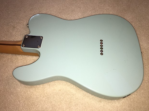 1996 MIM Fender Telecaster Tex Mex Special Fat Tele with Case Daphne Blue