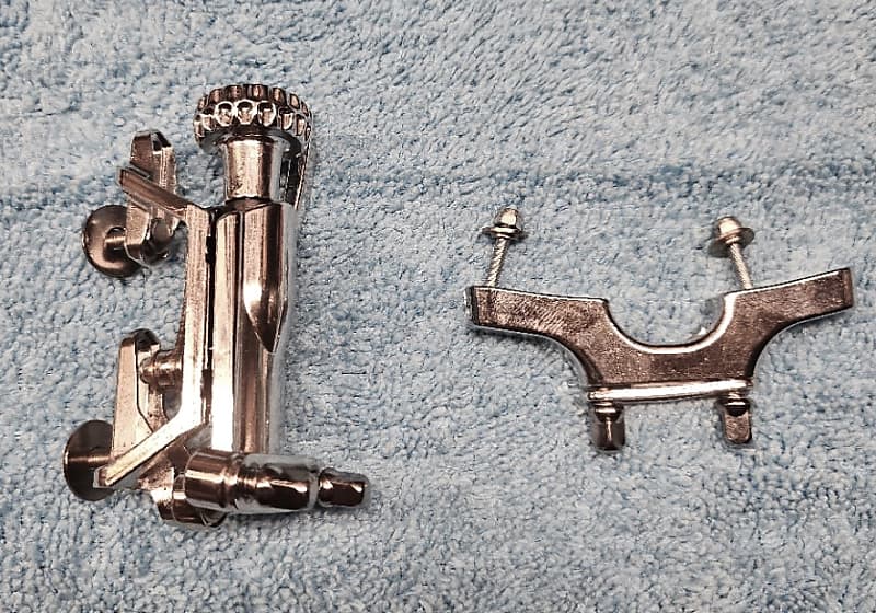 INDe snare throw and butt plate 2020s Chrome Reverb