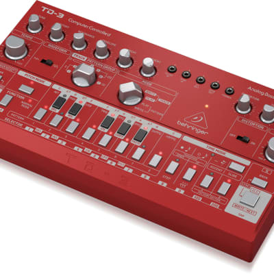 Behringer TD-3 Analog Bass Line Synthesizer (Red) image 2