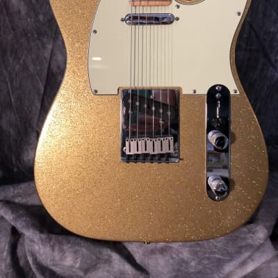Fender Stratocaster Telecaster 1993 Gold Sparkle GC LE 29th Anniversary Matched Set image 15