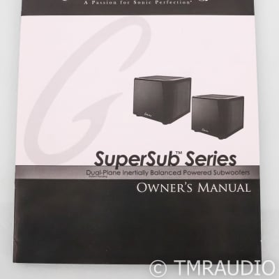 GoldenEar SuperSub X Dual 8" Powered Subwoofer; Black (1/2) image 9