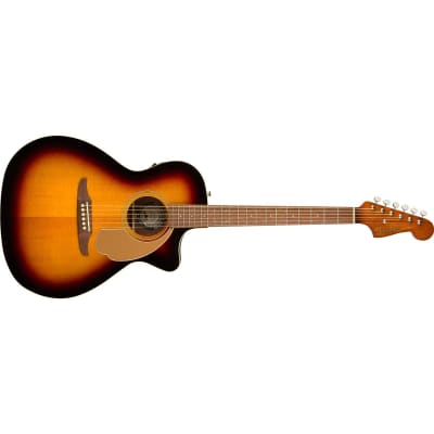Fender Newporter Player Acoustic Electric Guitar, Walnut Fingerboard, Sunburst image 16