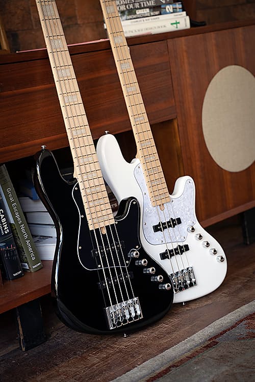 Cort Elrick NJS 5 , 5-String Bass, White | Reverb Canada