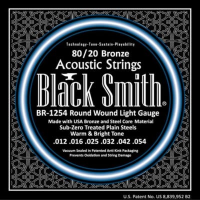 BLACKSMITH Acoustic 6 String Set, 80/20 Bronze - Light 12-54 for sale