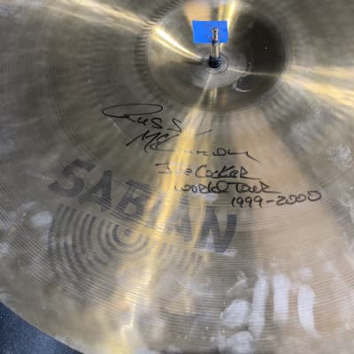 Russ McKinnon's Joe Cocker 1999-2000 World Tour Sabian 22" Heavy Ride Cymbal. Signed! 4208g image 16