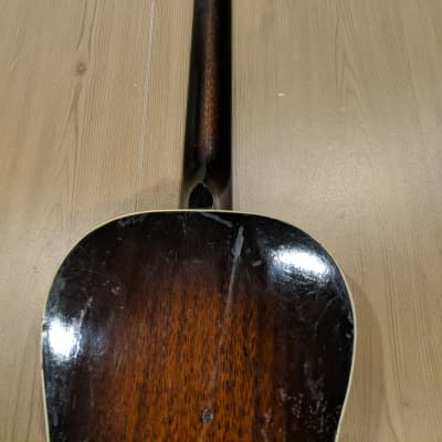 Regal Parlor Guitar with Pearloid Fretboard 1930's Sunburst image 9