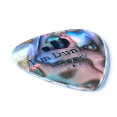 Dunlop Geniune Celluloid Classics Picks (12 Pack, Extra Heavy, Abalone) image 3